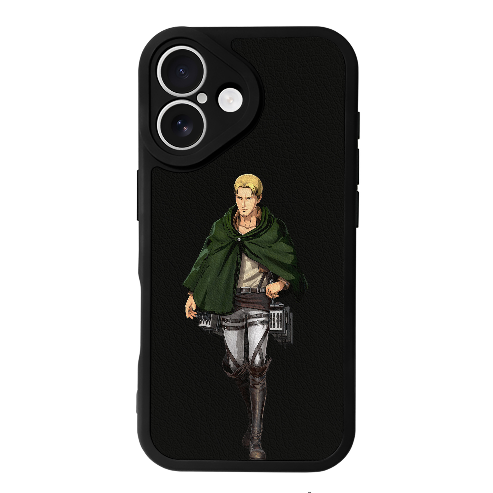（画像用） 進撃の巨人 Attack on Titan 【iPhone 16シリーズ対応】シリコンスマホケース（レザー調） 材質：シリコン